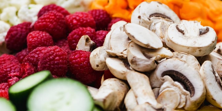 Fruits and mushroms