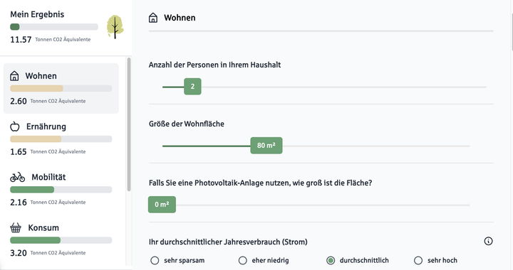 Wie viel CO2 stoße ich aus?